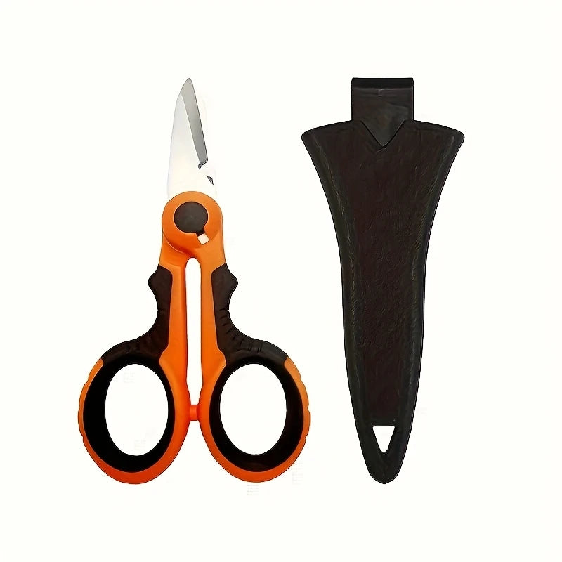 Fishing Braid Scissors – Line Cutting Shears with Safety Sheath