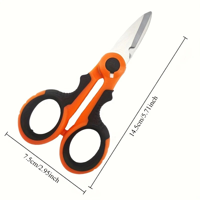 Fishing Braid Scissors – Line Cutting Shears with Safety Sheath