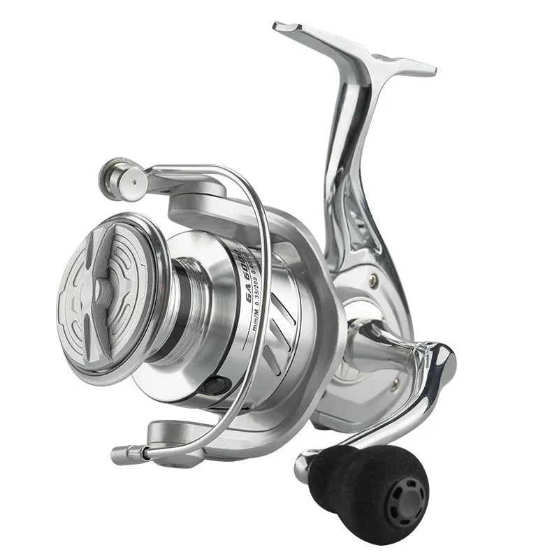 GA Series Spinning Fishing Reel – CNC Metal Spool, Stainless Steel Main Shaft, Metal Handle, High Strength Body (3000–7000 Sizes)