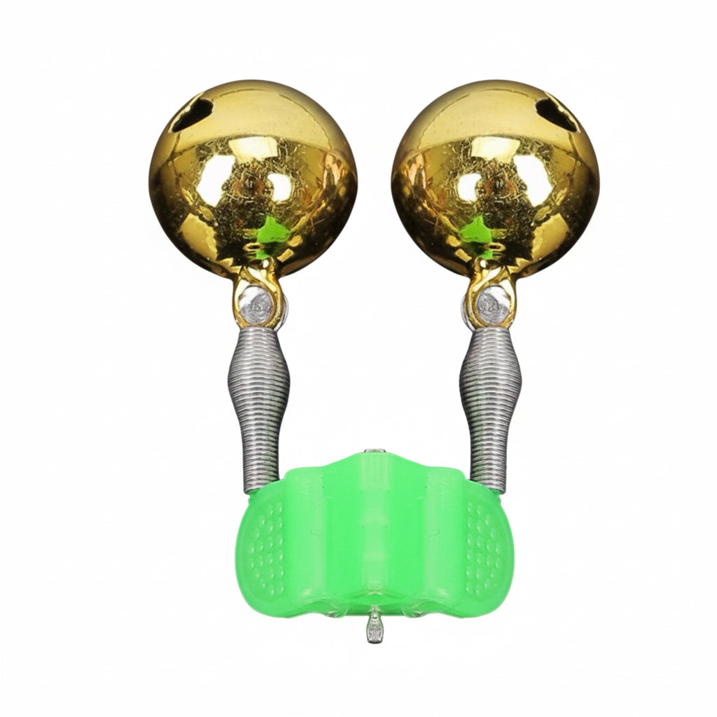 10PCS Fishing Bite Bells – Clip-On Twin Bell Alert for Fishing Rod