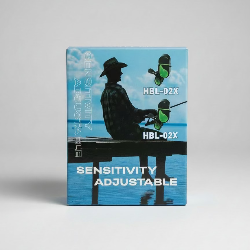 2x Fishing Bite Alarm- Sensitivity Adjustable Electronic Bite Detector (HBL-02X)