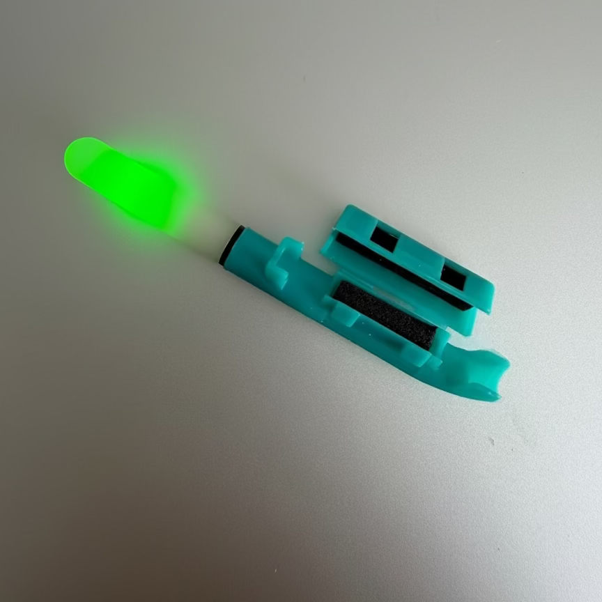 BRUNA Night Fishing LED Tip Light (No Battery Included) | Model A: Constant Green Model B: Smart Color Change (Green → Red)