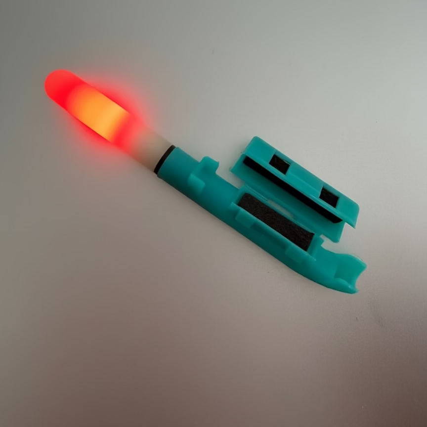 BRUNA Night Fishing LED Tip Light (No Battery Included) | Model A: Constant Green Model B: Smart Color Change (Green → Red)